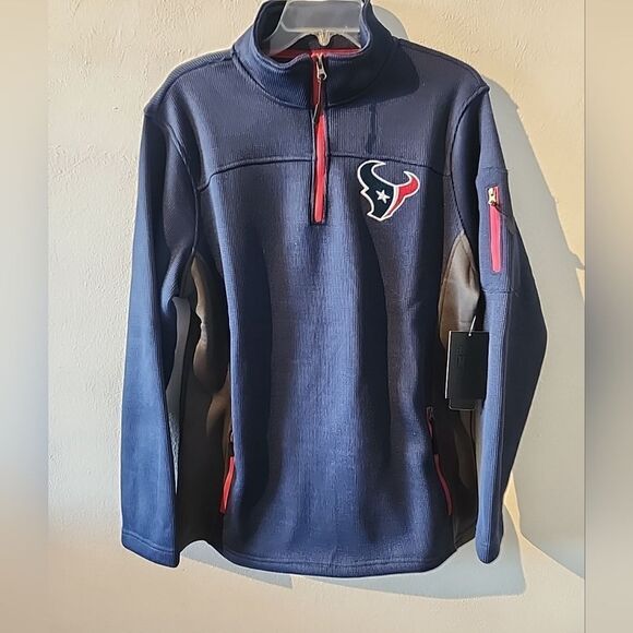 NFL Other - Houston Texans Mens M 1/4 Zip Pullover NFL Team Apparel FLEECE LINED WARM